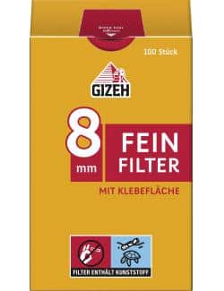 Gizeh Feinfilter 8mm mit Klebefläche