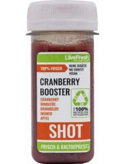 LiveFresh Kaltgepresster Shot Cranberry Booster