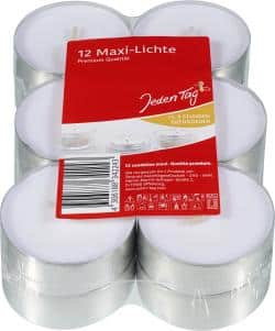 Jeden Tag Maxi-Lichte weiß