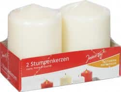 Jeden Tag Stumpenkerzen creme