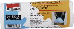 Quickpack Müllbeutel mit Griff 35 Liter