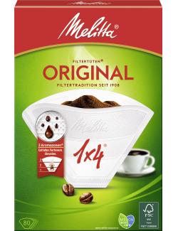 Melitta Filtertüten Weiß 1x4