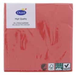 Duni Servietten 24 x 24cm brilliant red