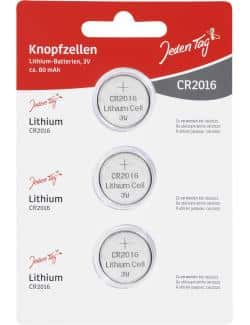 Jeden Tag Knopfzellen Lithium-Batterien CR2016