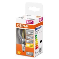 Osram LED Star Classic P40 Retrofit 4W E14 klar warmweiß