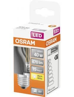 Osram LED Star Classic P40 Retrofit 4W E27 warmweiß