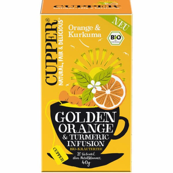 Cupper BIO Kräutertee Golden Orange & Kurkuma