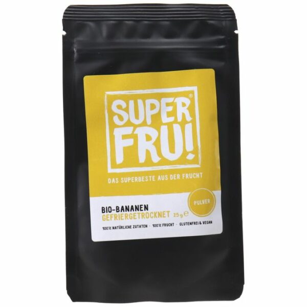 SUPERFRU! BIO Gefriergetrocknetes Bananenpulver