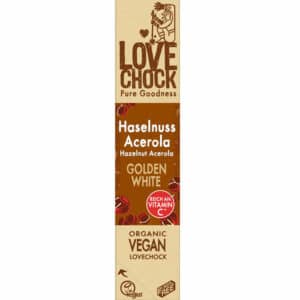 Lovechock BIO Vegane Schokolade Haselnuss & Acerola