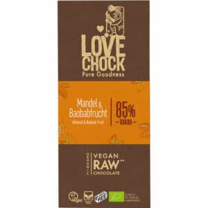 Lovechock BIO Schokolade Mandel & Baobabfrucht