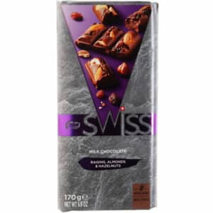 Swiss Schweizer Milchschokolade mit Rosinen